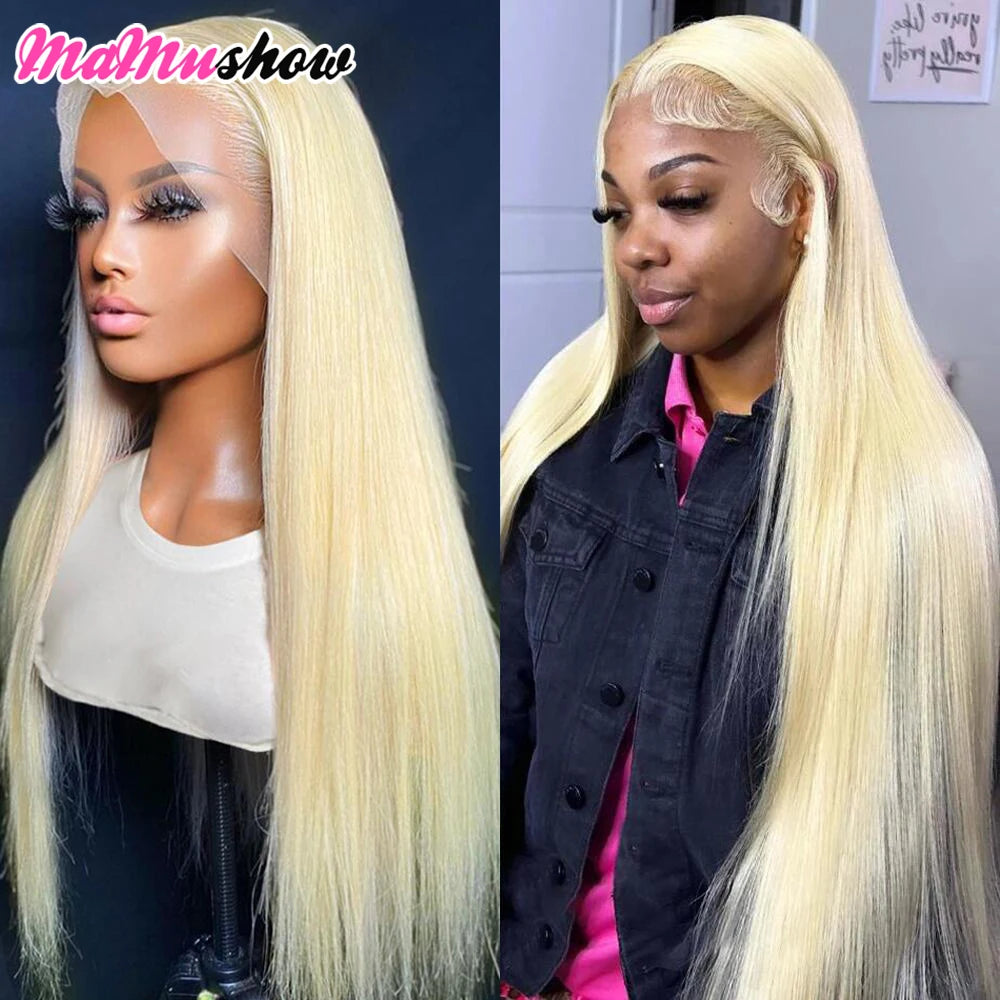 HD Transparent 613 Blonde Straight 13x4 13x6 Lace Front Human Hair - OSASCO